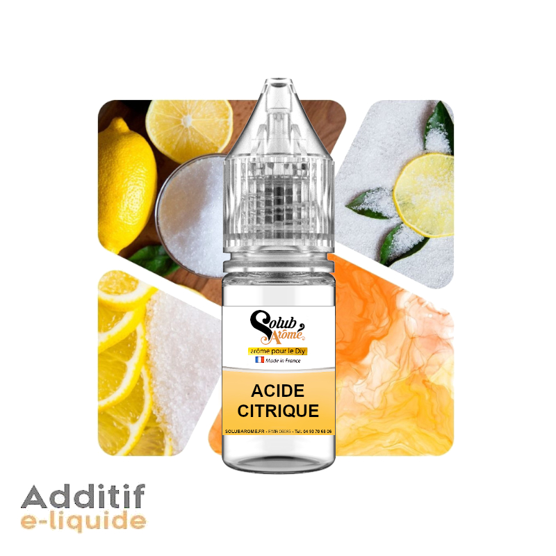 aroma-solubarome-additif-acide-citrique-molecula-078-acide-citrique-solub-arome-aroma-10ml Aroma SolubArome Additif Acide Citrique (Molecula) (078) - Imagen 1